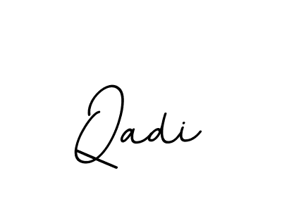 Qadi stylish signature style. Best Handwritten Sign (BallpointsItalic-DORy9) for my name. Handwritten Signature Collection Ideas for my name Qadi. Qadi signature style 11 images and pictures png