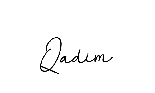 Make a beautiful signature design for name Qadim. With this signature (BallpointsItalic-DORy9) style, you can create a handwritten signature for free. Qadim signature style 11 images and pictures png