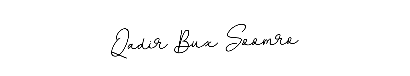 Use a signature maker to create a handwritten signature online. With this signature software, you can design (BallpointsItalic-DORy9) your own signature for name Qadir Bux Soomro. Qadir Bux Soomro signature style 11 images and pictures png