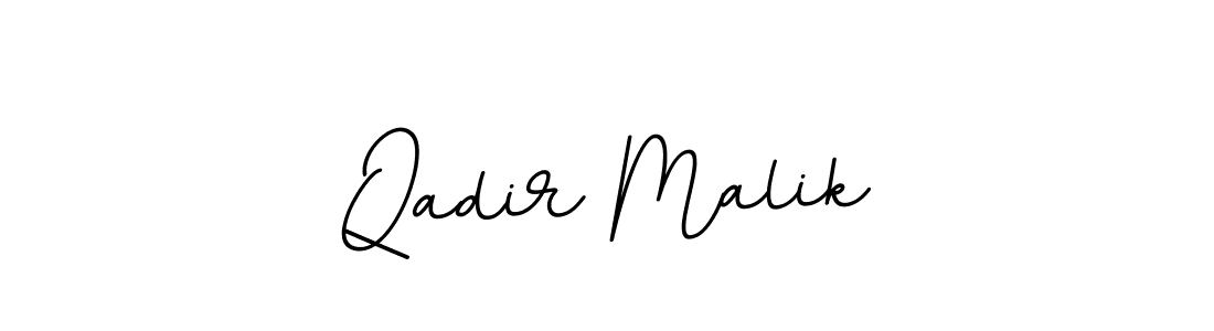 Use a signature maker to create a handwritten signature online. With this signature software, you can design (BallpointsItalic-DORy9) your own signature for name Qadir Malik. Qadir Malik signature style 11 images and pictures png