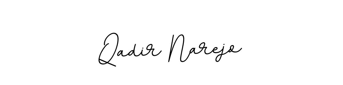 Design your own signature with our free online signature maker. With this signature software, you can create a handwritten (BallpointsItalic-DORy9) signature for name Qadir Narejo. Qadir Narejo signature style 11 images and pictures png