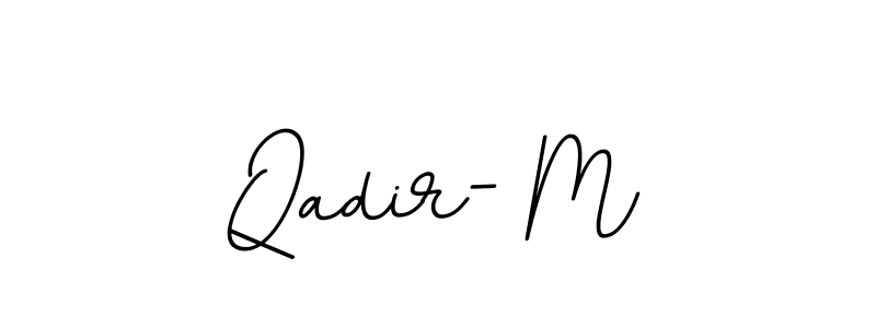 Make a beautiful signature design for name Qadir- M. With this signature (BallpointsItalic-DORy9) style, you can create a handwritten signature for free. Qadir- M signature style 11 images and pictures png