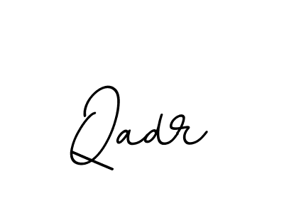 Use a signature maker to create a handwritten signature online. With this signature software, you can design (BallpointsItalic-DORy9) your own signature for name Qadr. Qadr signature style 11 images and pictures png