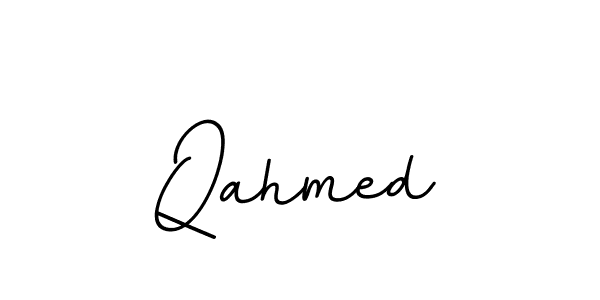 Qahmed stylish signature style. Best Handwritten Sign (BallpointsItalic-DORy9) for my name. Handwritten Signature Collection Ideas for my name Qahmed. Qahmed signature style 11 images and pictures png