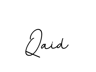 Design your own signature with our free online signature maker. With this signature software, you can create a handwritten (BallpointsItalic-DORy9) signature for name Qaid. Qaid signature style 11 images and pictures png