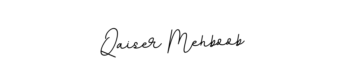 Design your own signature with our free online signature maker. With this signature software, you can create a handwritten (BallpointsItalic-DORy9) signature for name Qaiser Mehboob. Qaiser Mehboob signature style 11 images and pictures png