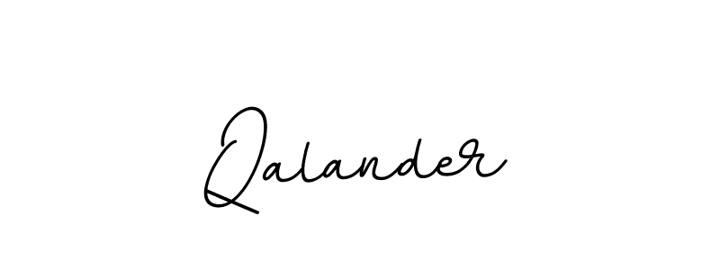 The best way (BallpointsItalic-DORy9) to make a short signature is to pick only two or three words in your name. The name Qalander include a total of six letters. For converting this name. Qalander signature style 11 images and pictures png