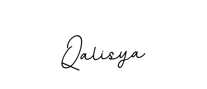 Qalisya stylish signature style. Best Handwritten Sign (BallpointsItalic-DORy9) for my name. Handwritten Signature Collection Ideas for my name Qalisya. Qalisya signature style 11 images and pictures png