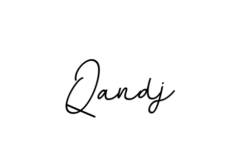 Create a beautiful signature design for name Qandj. With this signature (BallpointsItalic-DORy9) fonts, you can make a handwritten signature for free. Qandj signature style 11 images and pictures png