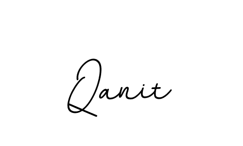 Use a signature maker to create a handwritten signature online. With this signature software, you can design (BallpointsItalic-DORy9) your own signature for name Qanit. Qanit signature style 11 images and pictures png