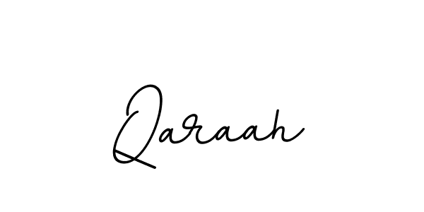 Use a signature maker to create a handwritten signature online. With this signature software, you can design (BallpointsItalic-DORy9) your own signature for name Qaraah. Qaraah signature style 11 images and pictures png