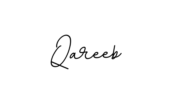 How to make Qareeb name signature. Use BallpointsItalic-DORy9 style for creating short signs online. This is the latest handwritten sign. Qareeb signature style 11 images and pictures png