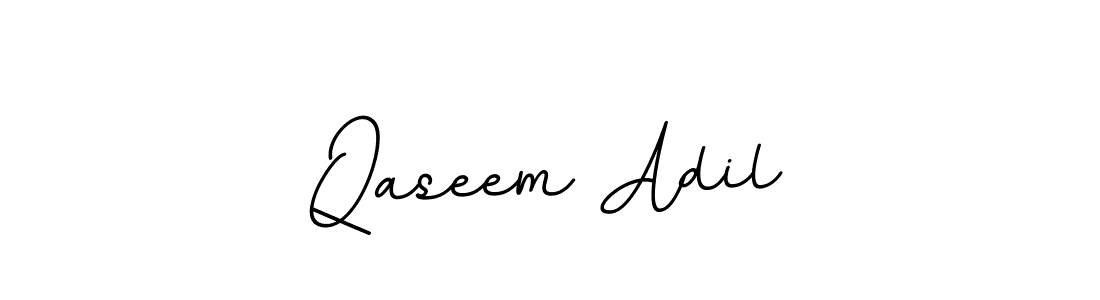 Make a beautiful signature design for name Qaseem Adil. With this signature (BallpointsItalic-DORy9) style, you can create a handwritten signature for free. Qaseem Adil signature style 11 images and pictures png