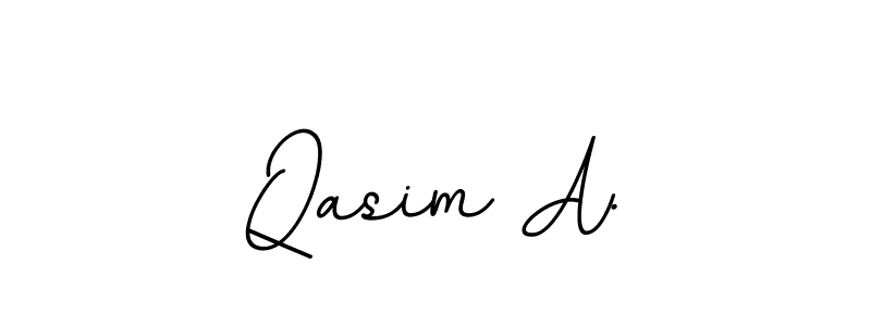 How to make Qasim A. name signature. Use BallpointsItalic-DORy9 style for creating short signs online. This is the latest handwritten sign. Qasim A. signature style 11 images and pictures png