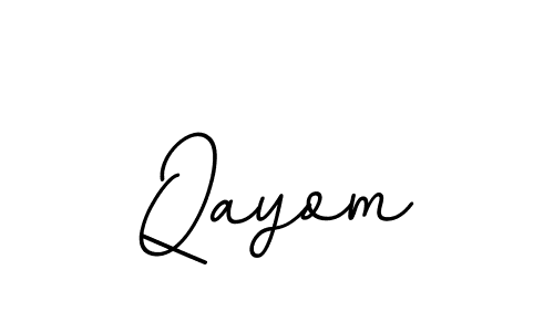 Qayom stylish signature style. Best Handwritten Sign (BallpointsItalic-DORy9) for my name. Handwritten Signature Collection Ideas for my name Qayom. Qayom signature style 11 images and pictures png