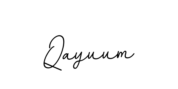 Create a beautiful signature design for name Qayuum. With this signature (BallpointsItalic-DORy9) fonts, you can make a handwritten signature for free. Qayuum signature style 11 images and pictures png