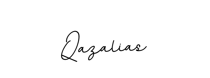 How to make Qazalias signature? BallpointsItalic-DORy9 is a professional autograph style. Create handwritten signature for Qazalias name. Qazalias signature style 11 images and pictures png