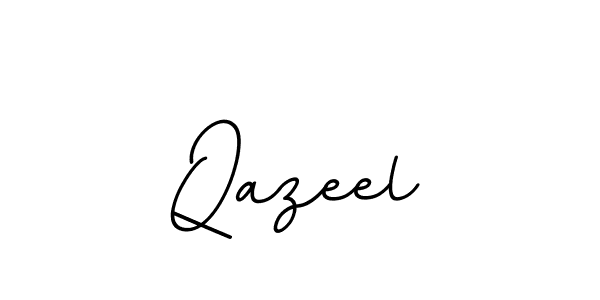 You should practise on your own different ways (BallpointsItalic-DORy9) to write your name (Qazeel) in signature. don't let someone else do it for you. Qazeel signature style 11 images and pictures png