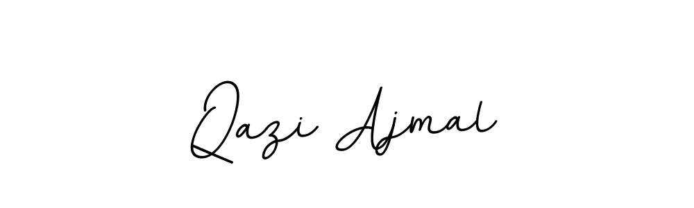 This is the best signature style for the Qazi Ajmal name. Also you like these signature font (BallpointsItalic-DORy9). Mix name signature. Qazi Ajmal signature style 11 images and pictures png