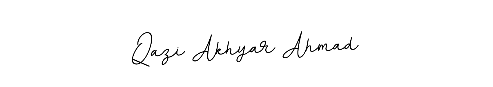 Make a beautiful signature design for name Qazi Akhyar Ahmad. Use this online signature maker to create a handwritten signature for free. Qazi Akhyar Ahmad signature style 11 images and pictures png