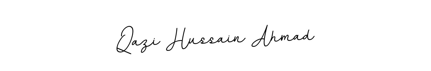 Create a beautiful signature design for name Qazi Hussain Ahmad. With this signature (BallpointsItalic-DORy9) fonts, you can make a handwritten signature for free. Qazi Hussain Ahmad signature style 11 images and pictures png