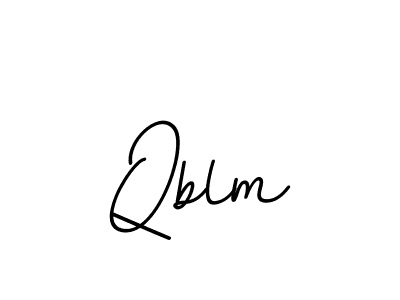 Make a beautiful signature design for name Qblm. With this signature (BallpointsItalic-DORy9) style, you can create a handwritten signature for free. Qblm signature style 11 images and pictures png
