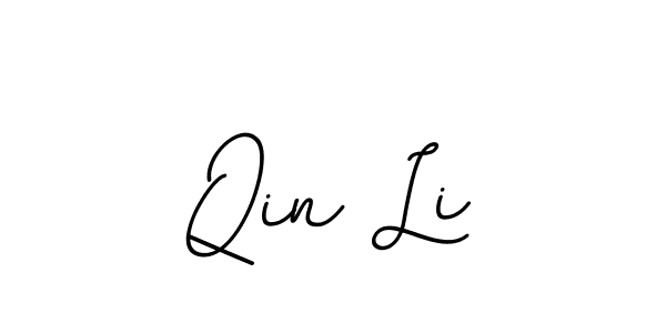 Design your own signature with our free online signature maker. With this signature software, you can create a handwritten (BallpointsItalic-DORy9) signature for name Qin Li. Qin Li signature style 11 images and pictures png