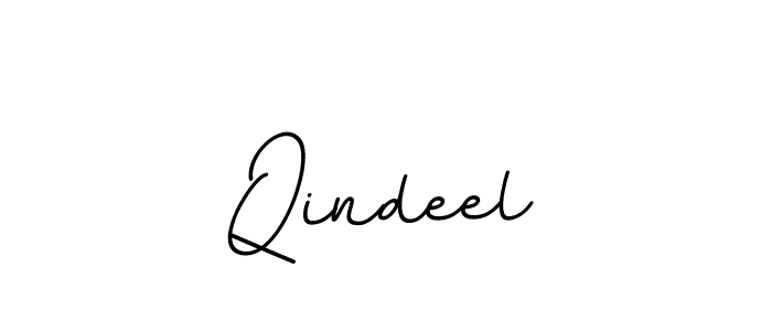 Create a beautiful signature design for name Qindeel. With this signature (BallpointsItalic-DORy9) fonts, you can make a handwritten signature for free. Qindeel signature style 11 images and pictures png