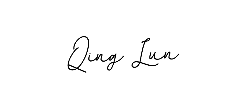 Once you've used our free online signature maker to create your best signature BallpointsItalic-DORy9 style, it's time to enjoy all of the benefits that Qing Lun name signing documents. Qing Lun signature style 11 images and pictures png
