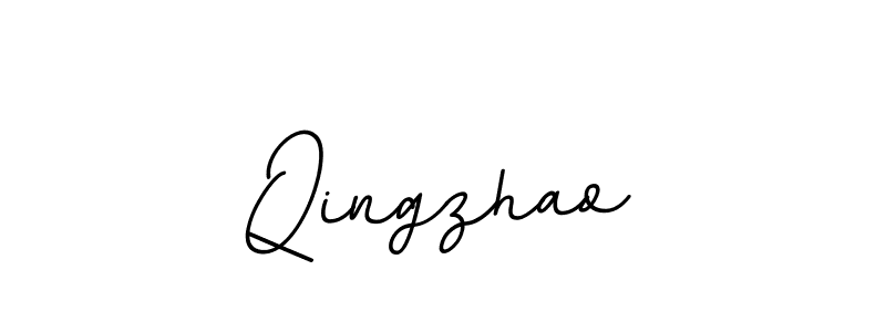 How to make Qingzhao name signature. Use BallpointsItalic-DORy9 style for creating short signs online. This is the latest handwritten sign. Qingzhao signature style 11 images and pictures png