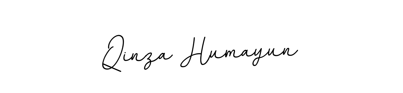 Use a signature maker to create a handwritten signature online. With this signature software, you can design (BallpointsItalic-DORy9) your own signature for name Qinza Humayun. Qinza Humayun signature style 11 images and pictures png