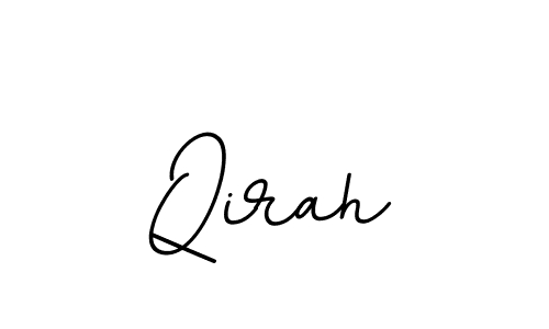 Create a beautiful signature design for name Qirah. With this signature (BallpointsItalic-DORy9) fonts, you can make a handwritten signature for free. Qirah signature style 11 images and pictures png