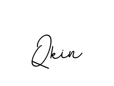 Use a signature maker to create a handwritten signature online. With this signature software, you can design (BallpointsItalic-DORy9) your own signature for name Qkin. Qkin signature style 11 images and pictures png