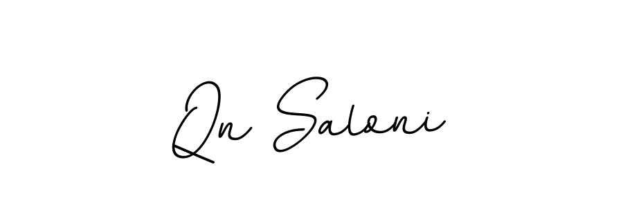 Also You can easily find your signature by using the search form. We will create Qn Saloni name handwritten signature images for you free of cost using BallpointsItalic-DORy9 sign style. Qn Saloni signature style 11 images and pictures png