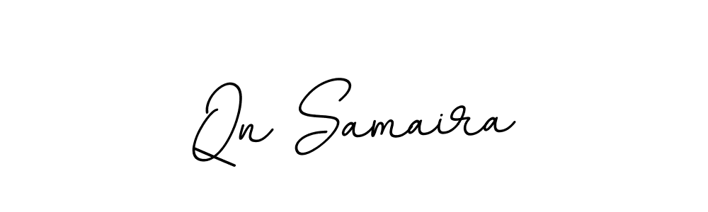 Use a signature maker to create a handwritten signature online. With this signature software, you can design (BallpointsItalic-DORy9) your own signature for name Qn Samaira. Qn Samaira signature style 11 images and pictures png