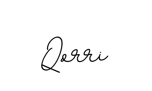 How to make Qorri name signature. Use BallpointsItalic-DORy9 style for creating short signs online. This is the latest handwritten sign. Qorri signature style 11 images and pictures png