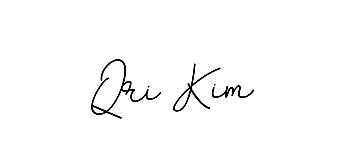 Make a beautiful signature design for name Qri Kim. With this signature (BallpointsItalic-DORy9) style, you can create a handwritten signature for free. Qri Kim signature style 11 images and pictures png