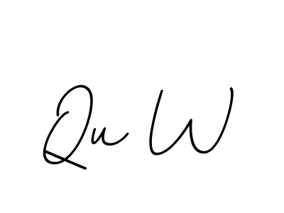 Check out images of Autograph of Qu W name. Actor Qu W Signature Style. BallpointsItalic-DORy9 is a professional sign style online. Qu W signature style 11 images and pictures png