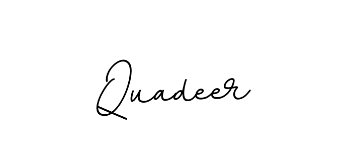 Make a beautiful signature design for name Quadeer. With this signature (BallpointsItalic-DORy9) style, you can create a handwritten signature for free. Quadeer signature style 11 images and pictures png