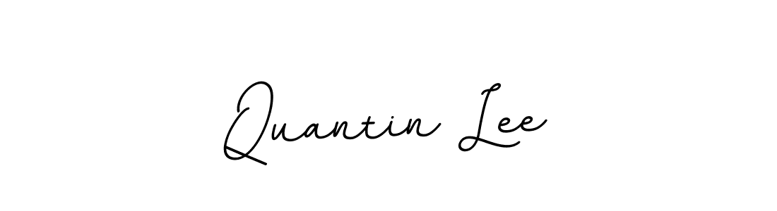 Use a signature maker to create a handwritten signature online. With this signature software, you can design (BallpointsItalic-DORy9) your own signature for name Quantin Lee. Quantin Lee signature style 11 images and pictures png