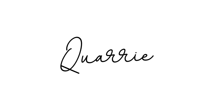 Make a beautiful signature design for name Quarrie. With this signature (BallpointsItalic-DORy9) style, you can create a handwritten signature for free. Quarrie signature style 11 images and pictures png