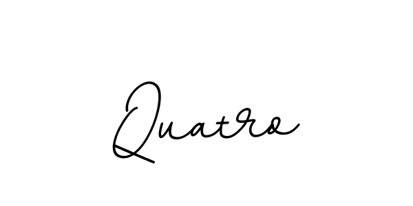 How to make Quatro name signature. Use BallpointsItalic-DORy9 style for creating short signs online. This is the latest handwritten sign. Quatro signature style 11 images and pictures png