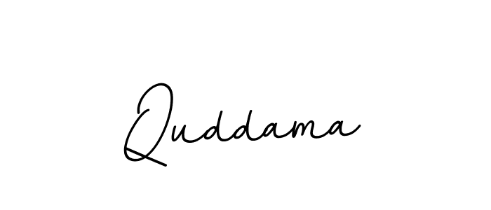 Also we have Quddama name is the best signature style. Create professional handwritten signature collection using BallpointsItalic-DORy9 autograph style. Quddama signature style 11 images and pictures png