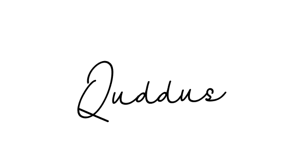 Make a beautiful signature design for name Quddus. With this signature (BallpointsItalic-DORy9) style, you can create a handwritten signature for free. Quddus signature style 11 images and pictures png