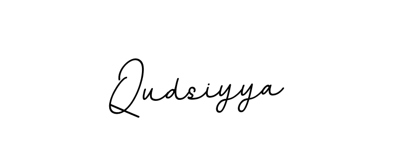 Create a beautiful signature design for name Qudsiyya. With this signature (BallpointsItalic-DORy9) fonts, you can make a handwritten signature for free. Qudsiyya signature style 11 images and pictures png