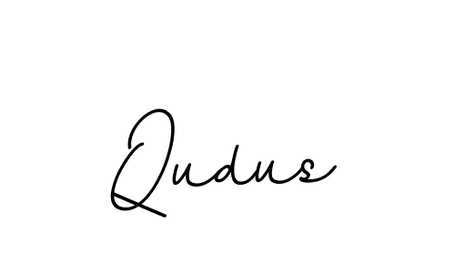 Make a beautiful signature design for name Qudus. With this signature (BallpointsItalic-DORy9) style, you can create a handwritten signature for free. Qudus signature style 11 images and pictures png