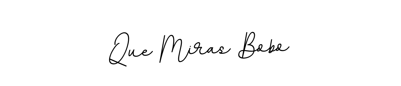 How to Draw Que Miras Bobo signature style? BallpointsItalic-DORy9 is a latest design signature styles for name Que Miras Bobo. Que Miras Bobo signature style 11 images and pictures png