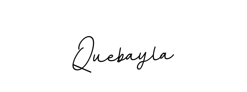 How to make Quebayla name signature. Use BallpointsItalic-DORy9 style for creating short signs online. This is the latest handwritten sign. Quebayla signature style 11 images and pictures png