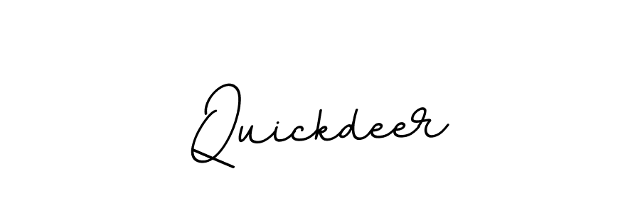 Make a beautiful signature design for name Quickdeer. With this signature (BallpointsItalic-DORy9) style, you can create a handwritten signature for free. Quickdeer signature style 11 images and pictures png