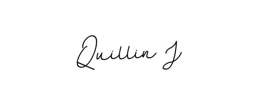 BallpointsItalic-DORy9 is a professional signature style that is perfect for those who want to add a touch of class to their signature. It is also a great choice for those who want to make their signature more unique. Get Quillin J name to fancy signature for free. Quillin J signature style 11 images and pictures png